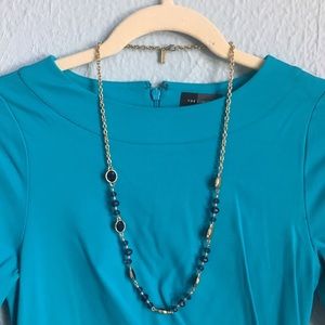 The Limited long navy blue necklace